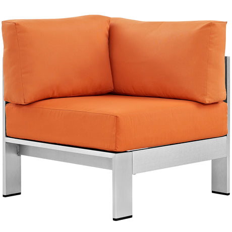 Shore Outdoor Patio Aluminum Corner Sofa - BUILDMYPLACE