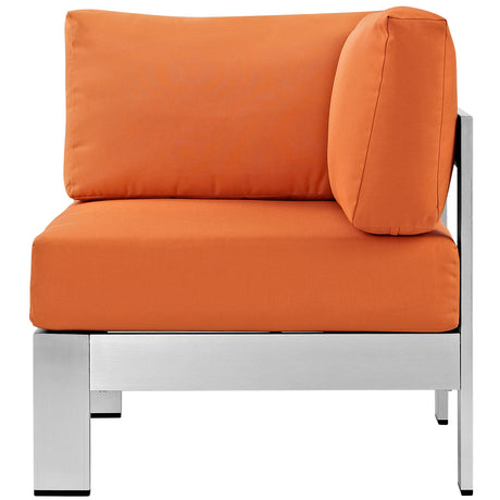 Shore Outdoor Patio Aluminum Corner Sofa - BUILDMYPLACE