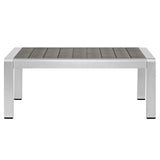 Shore Outdoor Patio Aluminum Coffee Table - BUILDMYPLACE
