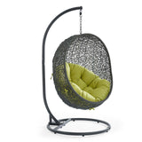 Egg Hammock Chair With Hanging Kits - Fastness Hanging Hide Outdoor Patio Swing Chair With Stand - BUILDMYPLACE