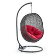 Egg Hammock Chair With Hanging Kits - Fastness Hanging Hide Outdoor Patio Swing Chair With Stand - BUILDMYPLACE