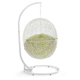 Egg Hammock Chair With Hanging Kits - Fastness Hanging Hide Outdoor Patio Swing Chair With Stand - BUILDMYPLACE