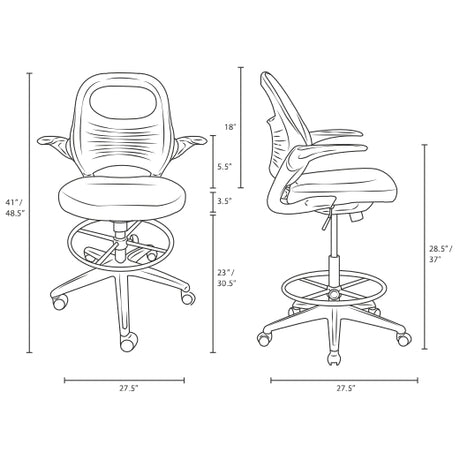 Office Furniture: Modern Drafting Chair for Professionals