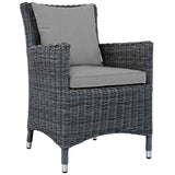 Summon 2 Piece Outdoor Patio Sunbrella Dining Set - BUILDMYPLACE