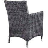 Summon 2 Piece Outdoor Patio Sunbrella Dining Set - BUILDMYPLACE