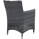 Summon 2 Piece Outdoor Patio Sunbrella Dining Set - BUILDMYPLACE