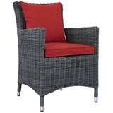 Summon 2 Piece Outdoor Patio Sunbrella Dining Set - BUILDMYPLACE