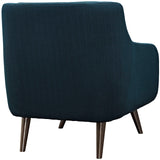 Modern Verve Upholstered Leisure Club Chairs w/ Wood Legs -  Accent Chair for Hallway room - BUILDMYPLACE