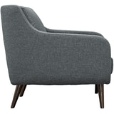 Modern Verve Upholstered Leisure Club Chairs w/ Wood Legs -  Accent Chair for Hallway room - BUILDMYPLACE