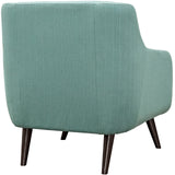 Modern Verve Upholstered Leisure Club Chairs w/ Wood Legs -  Accent Chair for Hallway room - BUILDMYPLACE