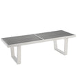 Mid - Century Modern Sauna Stainless Steel Bench - Bench Behind Sofa Living Room - BUILDMYPLACE