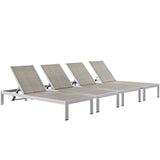 Shore Outdoor Patio Aluminum Rattan Chaise - BUILDMYPLACE