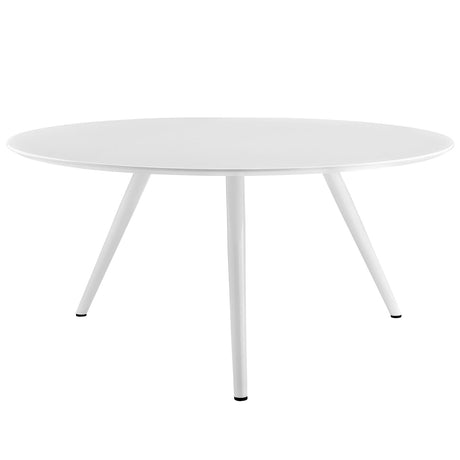Lippa 60" Round Wood Top Dining Table with Tripod Base - BUILDMYPLACE