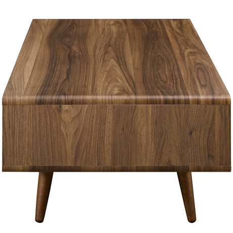 Modern Transmit  Media Console Low Profile Wood Coffee Table - Cocktail Table - BUILDMYPLACE