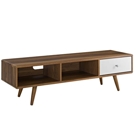 Modern Transmit 55" Media Console Low Profile Wood Tv Stand - BUILDMYPLACE