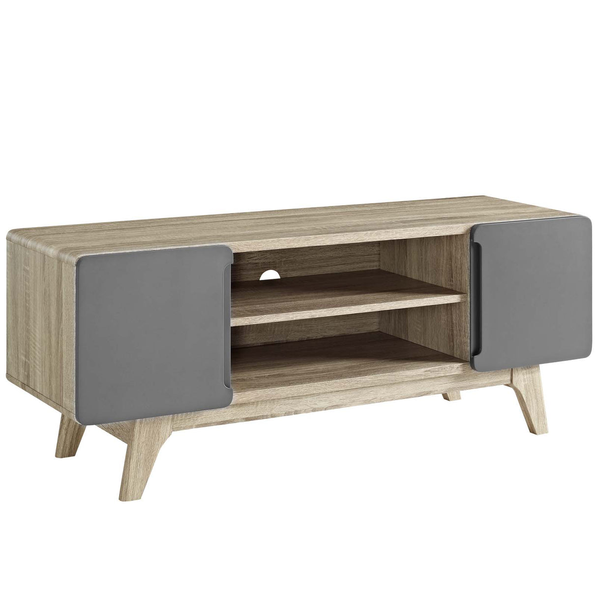 Modern Tread Media Console Tv Entertainment Stand - Storage Console Tv Stand - BUILDMYPLACE