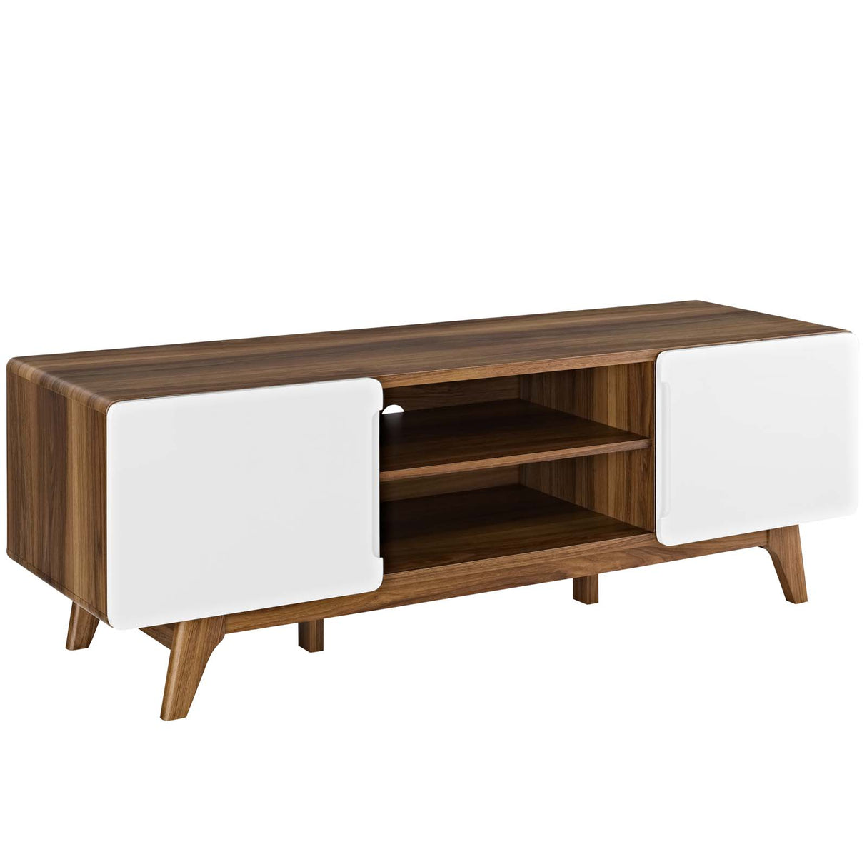 Modern Tread Media Console Tv Entertainment Stand - Storage Console Tv Stand - BUILDMYPLACE