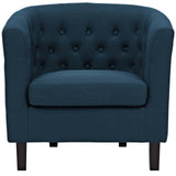 Modern Accent Armchair In Fabric - Prospect Upholstered Wood Frame Legs Chair - 1-Set - BUILDMYPLACE