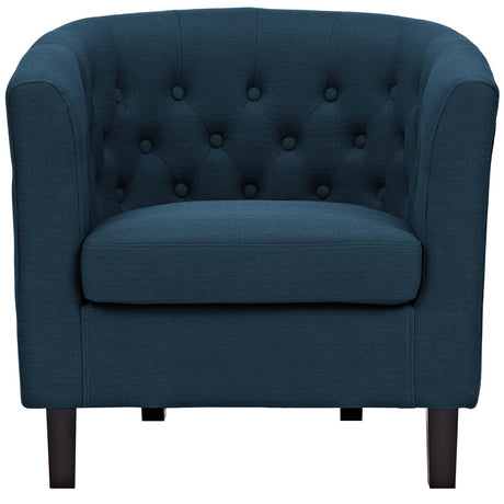 Modern Accent Armchair In Fabric - Prospect Upholstered Wood Frame Legs Chair - 1-Set - BUILDMYPLACE