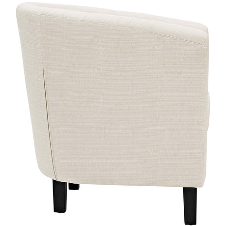 Modern Accent Armchair In Fabric - Prospect Upholstered Wood Frame Legs Chair - 1-Set - BUILDMYPLACE