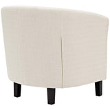 Modern Accent Armchair In Fabric - Prospect Upholstered Wood Frame Legs Chair - 1-Set - BUILDMYPLACE