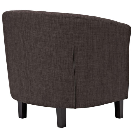 Modern Accent Armchair In Fabric - Prospect Upholstered Wood Frame Legs Chair - 1-Set - BUILDMYPLACE