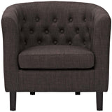 Modern Accent Armchair In Fabric - Prospect Upholstered Wood Frame Legs Chair - 1-Set - BUILDMYPLACE