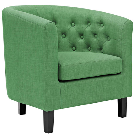 Modern Accent Armchair In Fabric - Prospect Upholstered Wood Frame Legs Chair - 1-Set - BUILDMYPLACE