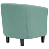 Modern Accent Armchair In Fabric - Prospect Upholstered Wood Frame Legs Chair - 1-Set - BUILDMYPLACE