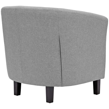 Modern Accent Armchair In Fabric - Prospect Upholstered Wood Frame Legs Chair - 1-Set - BUILDMYPLACE