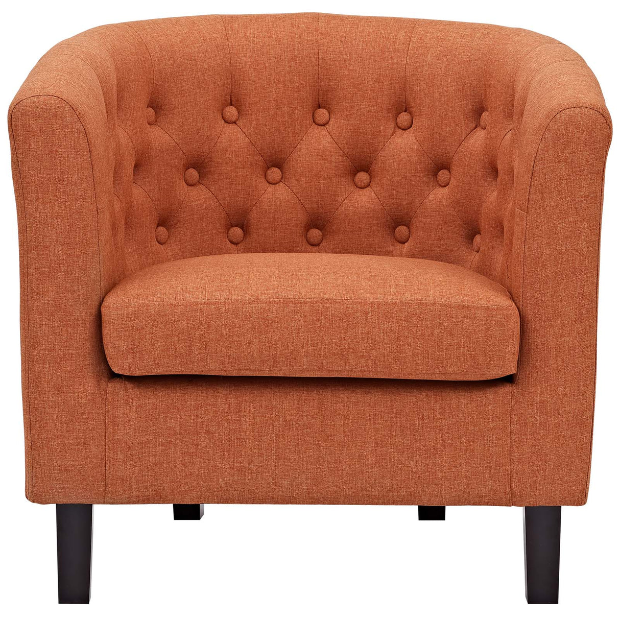 Modern Accent Armchair In Fabric - Prospect Upholstered Wood Frame Legs Chair - 1-Set - BUILDMYPLACE