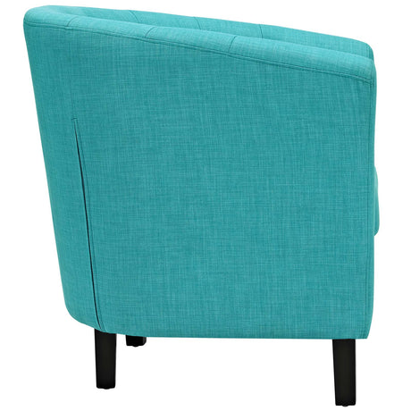 Modern Accent Armchair In Fabric - Prospect Upholstered Wood Frame Legs Chair - 1-Set - BUILDMYPLACE