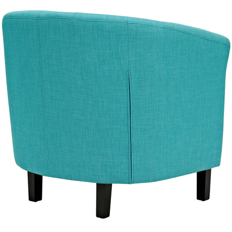 Modern Accent Armchair In Fabric - Prospect Upholstered Wood Frame Legs Chair - 1-Set - BUILDMYPLACE