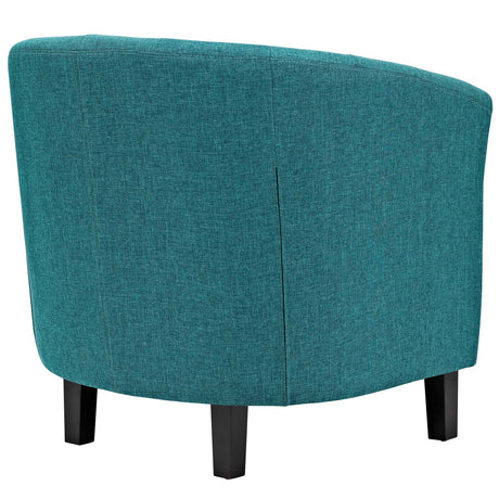 Modern Accent Armchair In Fabric - Prospect Upholstered Wood Frame Legs Chair - 1-Set - BUILDMYPLACE