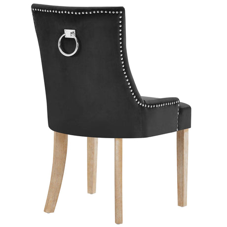 Modern Pose Dining Chair Performance Velvet - Farmhouse Breakfast Chair - BUILDMYPLACE