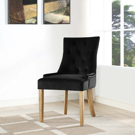 Modern Pose Dining Chair Performance Velvet - Farmhouse Breakfast Chair - BUILDMYPLACE