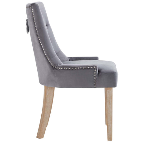 Modern Pose Dining Chair Performance Velvet - Farmhouse Breakfast Chair - BUILDMYPLACE