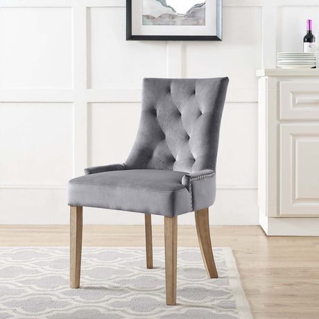 Modern Pose Dining Chair Performance Velvet - Farmhouse Breakfast Chair - BUILDMYPLACE
