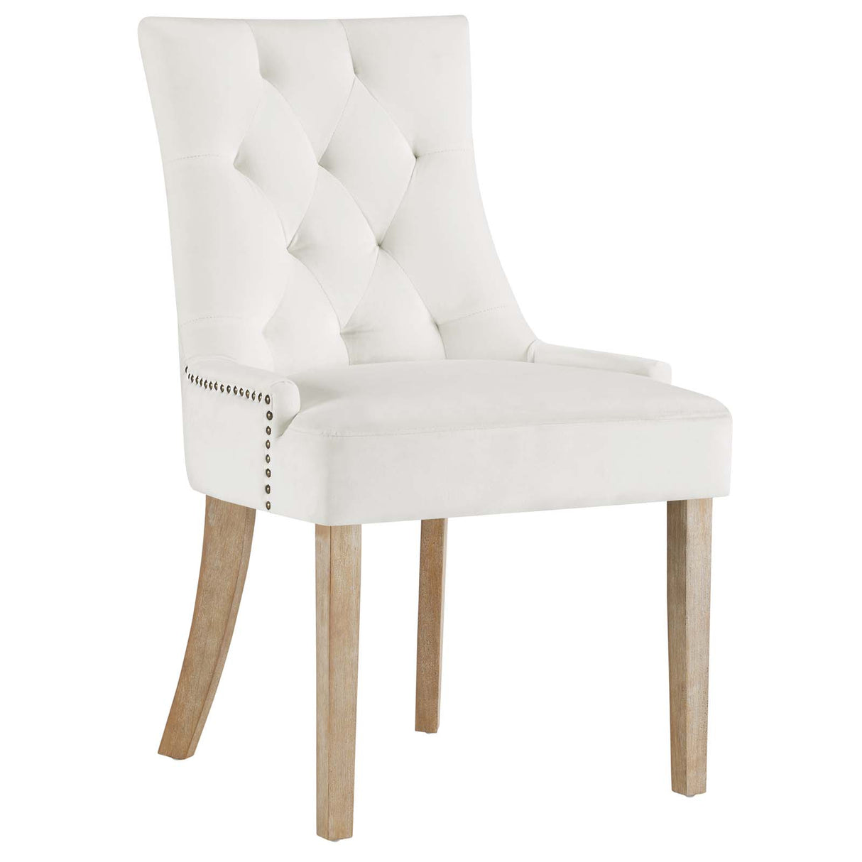 Modern Pose Dining Chair Performance Velvet - Farmhouse Breakfast Chair - BUILDMYPLACE