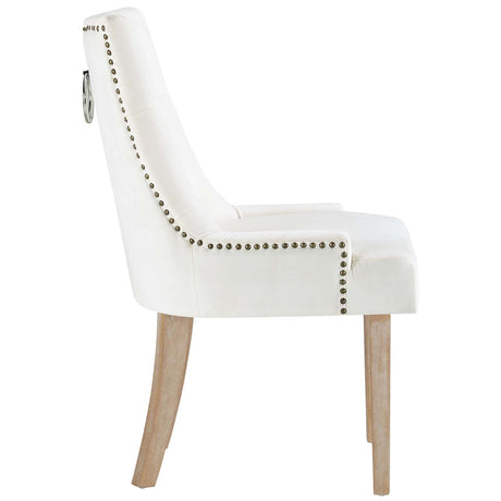 Modern Pose Dining Chair Performance Velvet - Farmhouse Breakfast Chair - BUILDMYPLACE