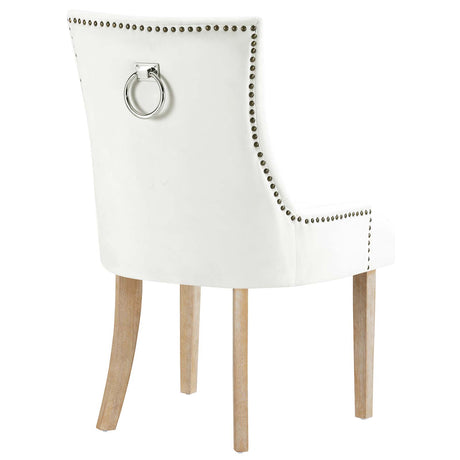 Modern Pose Dining Chair Performance Velvet - Farmhouse Breakfast Chair - BUILDMYPLACE