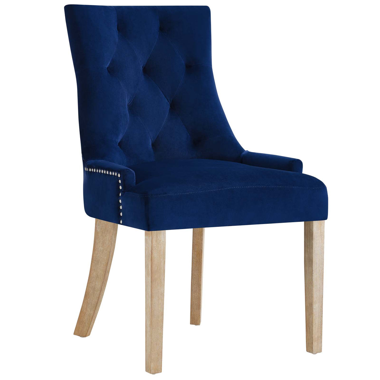 Modern Pose Dining Chair Performance Velvet - Farmhouse Breakfast Chair - BUILDMYPLACE