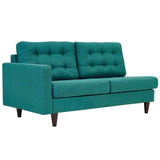 Empress Upholstered Fabric Loveseat - BUILDMYPLACE