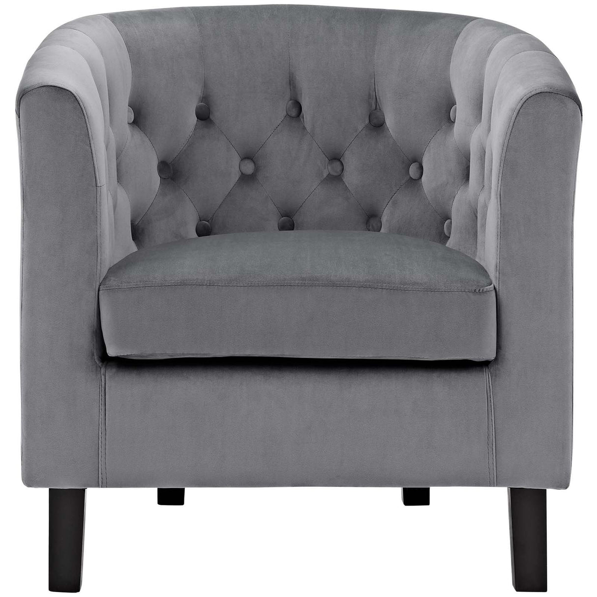 Prospect Upholstered Wood Frame Accent Chair - Modern Armchair In Vinyl - 1-Set