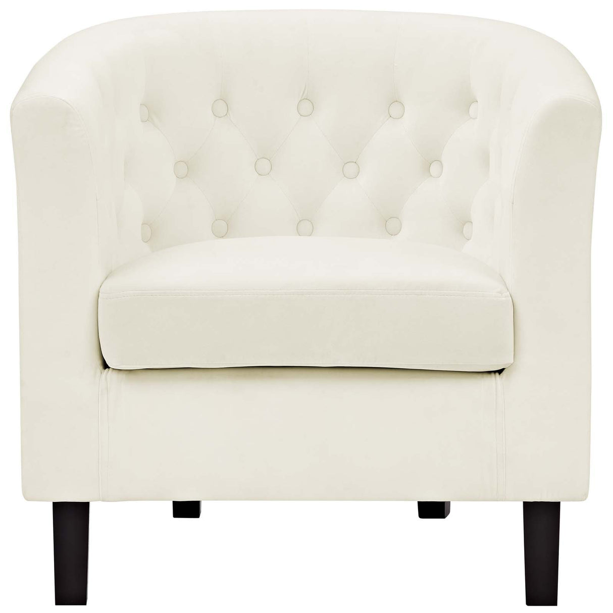 Prospect Upholstered Wood Frame Accent Chair - Modern Armchair In Vinyl - 1-Set