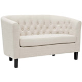 Prospect Channel Tufted Performance Loveseat - BUILDMYPLACE