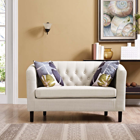 Prospect Channel Tufted Performance Loveseat - BUILDMYPLACE