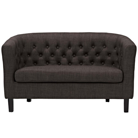 Prospect Channel Tufted Performance Loveseat - BUILDMYPLACE