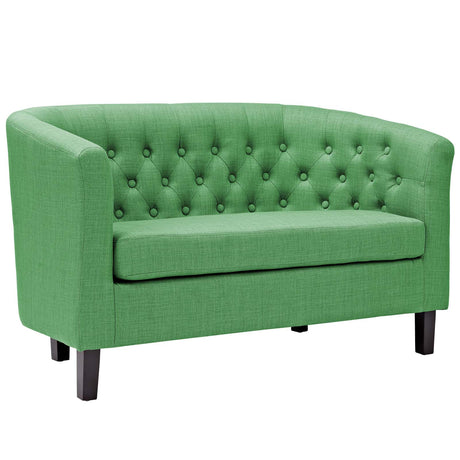 Prospect Channel Tufted Performance Loveseat - BUILDMYPLACE