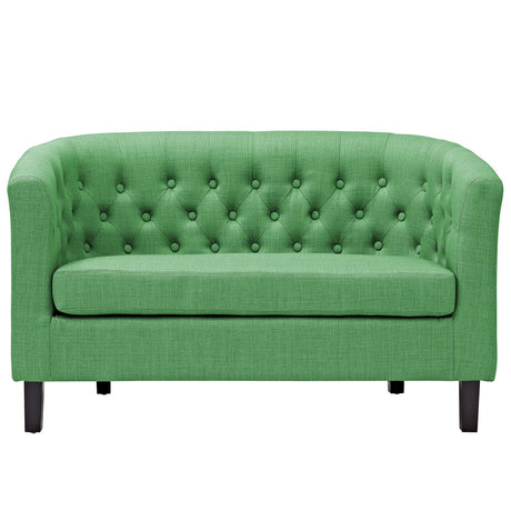 Prospect Channel Tufted Performance Loveseat - BUILDMYPLACE